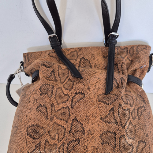 Borsa Tote Pamela col. Marrone Rettile