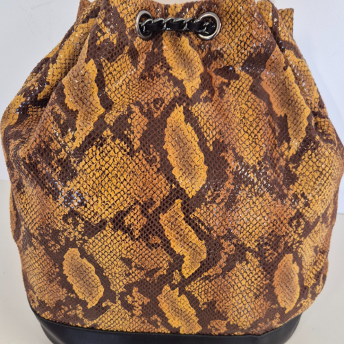 Borsa secchiello Eva Col. Pitone